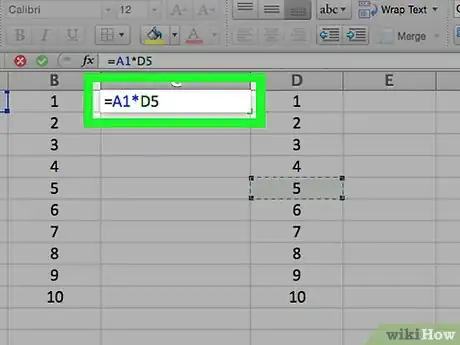 Image intitulée Multiply in Excel Step 13