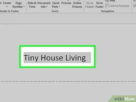 Image intitulée Add a Header in Microsoft Word Step 10