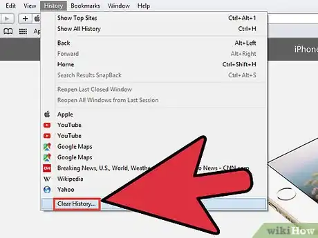 Image intitulée Clear History in Safari Step 2