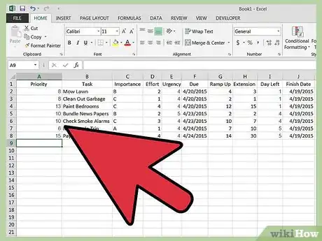 Image intitulée Manage Priorities with Excel Step 11