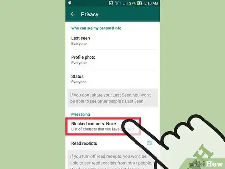 Image intitulée Block Contacts on WhatsApp Step 13