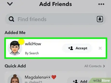 Image intitulée Tell if Someone Added You on Snapchat Step 4