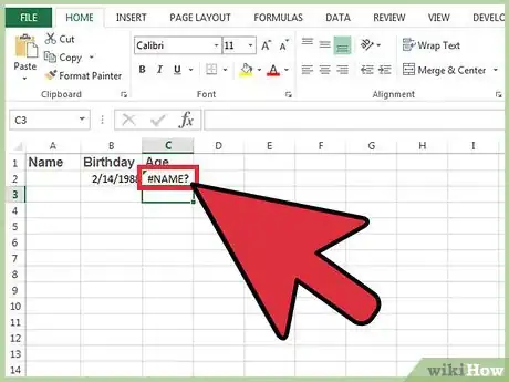Image intitulée Calculate Age on Excel Step 8