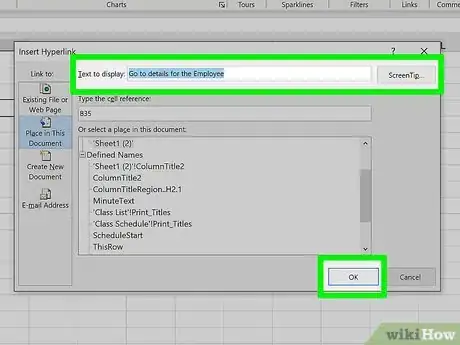 Image intitulée Add Links in Excel Step 5