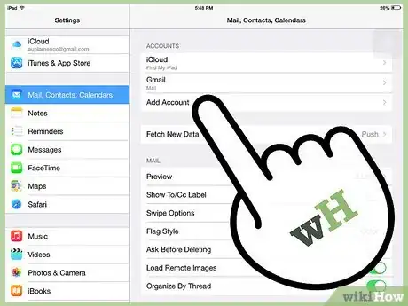 Image intitulée Sync a Hotmail Account on an iPad Step 3