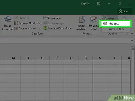 Image intitulée Collapse Columns in Excel Step 5
