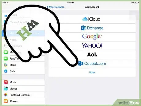 Image intitulée Sync a Hotmail Account on an iPad Step 4