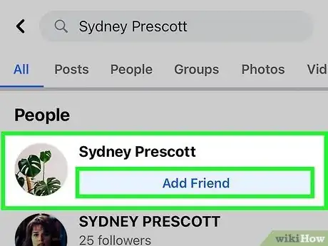 Image intitulée Add Friends on Facebook Step 4