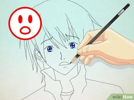 Image intitulée Draw a Manga Face (Male) Step 14
