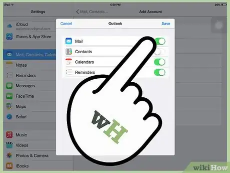 Image intitulée Sync a Hotmail Account on an iPad Step 6