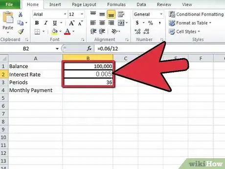Image intitulée Calculate a Monthly Payment in Excel Step 4
