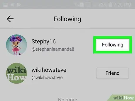 Image intitulée Unfollow People on Musical.Ly on Android Step 4