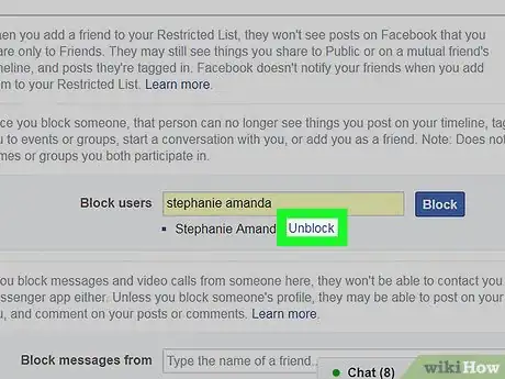 Image intitulée Unblock Someone on Facebook Step 12