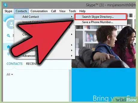 Image intitulée Add Contacts to Skype Step 2