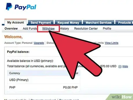 Image intitulée Use PayPal to Transfer Money Step 6