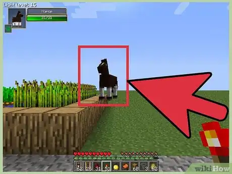 Image intitulée Tame a Horse in Minecraft Step 2