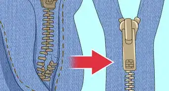 réparer une fermeture éclair de jean