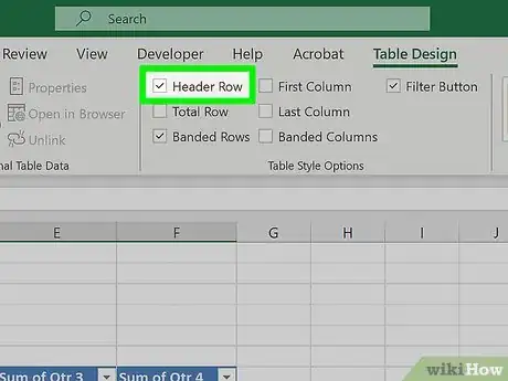 Image intitulée Add Header Row in Excel Step 16