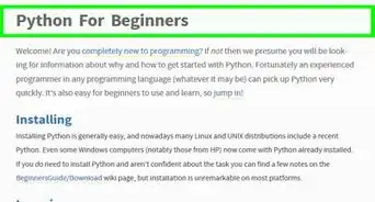 commencer à programmer en Python