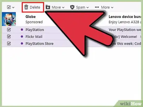 Image intitulée Delete Yahoo Email Step 7