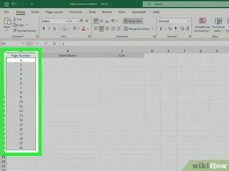 Image intitulée Create an Index in Excel Step 9