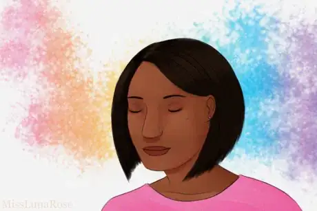 Image intitulée Woman with Rainbow Thoughts.png