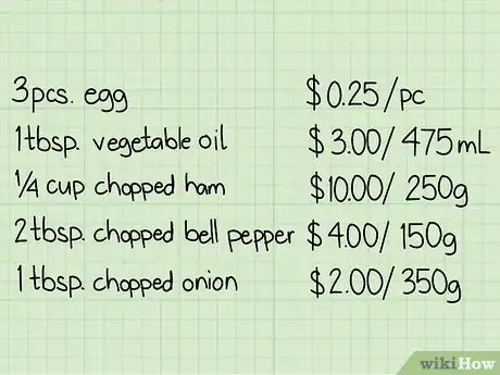 Image intitulée Cost a Recipe Step 2