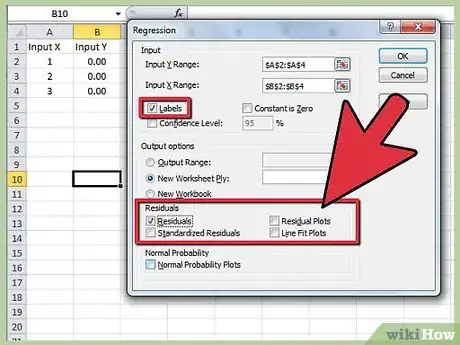 Image intitulée Run Regression Analysis in Microsoft Excel Step 8
