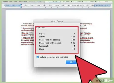 Image intitulée Check a Word Count in Microsoft Word Step 6