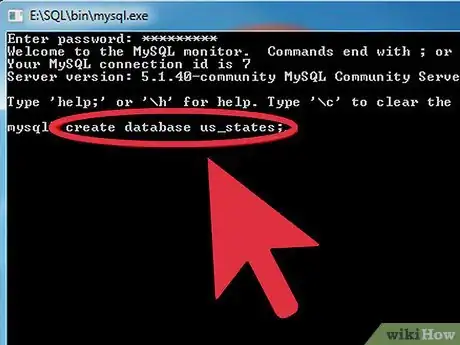 Image intitulée Create a Database in MySQL Step 1