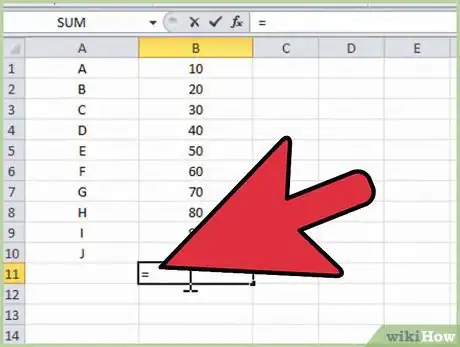 Image intitulée Type Formulas in Microsoft Excel Step 1