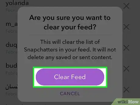 Image intitulée Clear All Snapchat Conversations Step 6