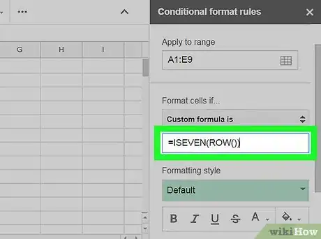 Image intitulée Highlight Every Other Row on Google Sheets on PC or Mac Step 11