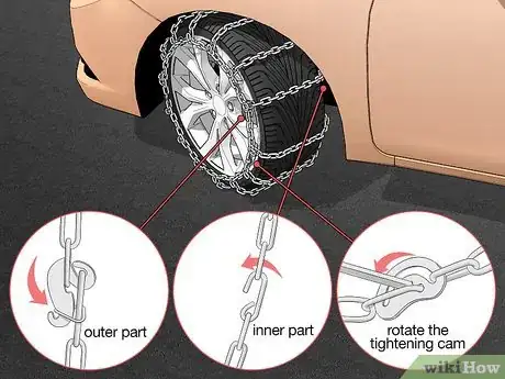 Image intitulée Install Snow Chains on Tires Step 7