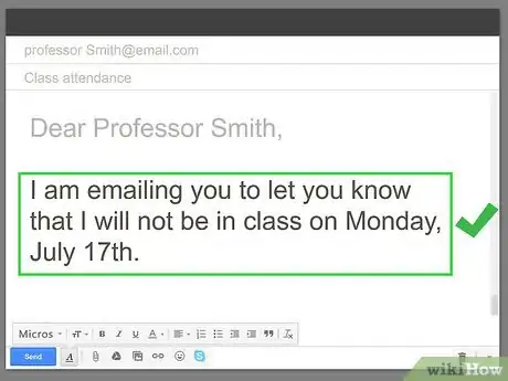 Image intitulée Tell Your Teachers You Won't Be Here over Email Step 13