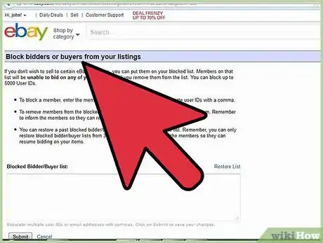 Image intitulée Block Someone on eBay Step 5