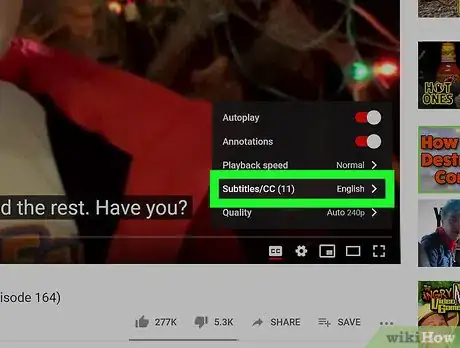 Image intitulée Turn On YouTube Subtitles Step 5