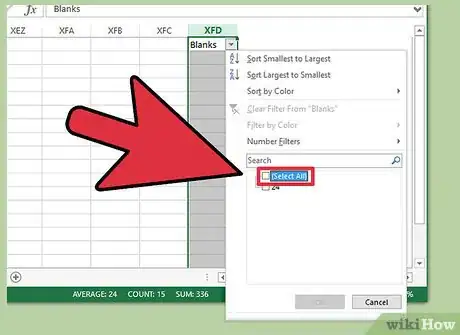 Image intitulée Delete Empty Rows in Excel Step 10