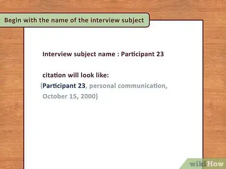 Image intitulée Cite an Interview in APA Step 4