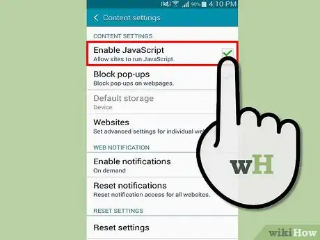 Image intitulée Enable JavaScript on an Android Phone Step 5