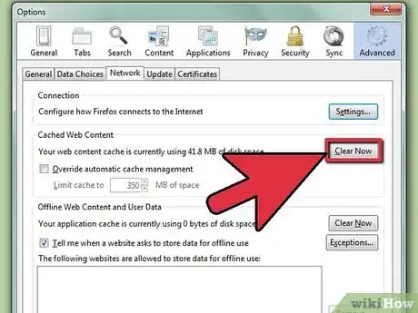 Image intitulée Clear the Cache in Firefox Step 5