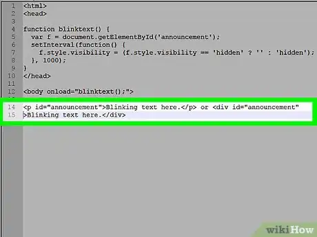 Image intitulée Make Text Blink in HTML Step 9