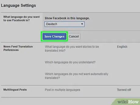 Image intitulée Change the Language on Facebook Step 8
