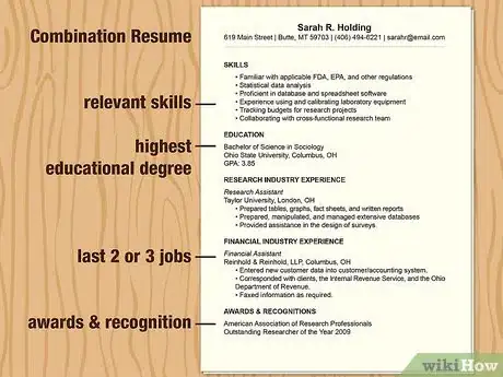 Image intitulée Make a Resume Step 5