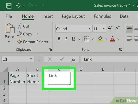 Image intitulée Create an Index in Excel Step 4