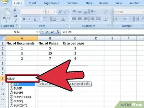 Image intitulée Use the Sum Function in Microsoft Excel Step 3
