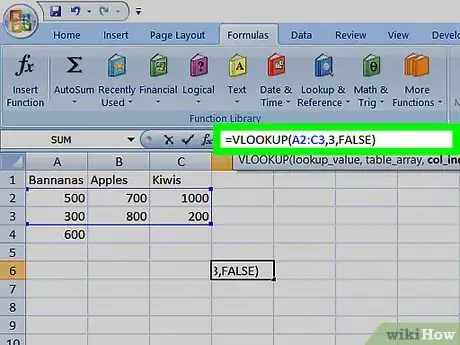 Image intitulée Use Vlookup With an Excel Spreadsheet Step 9