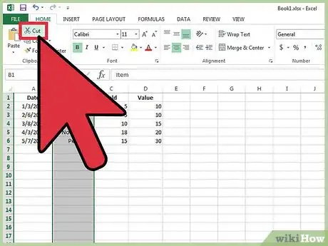 Image intitulée Move Columns in Excel Step 2