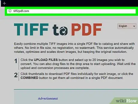 Image intitulée Convert TIFF to PDF Step 1