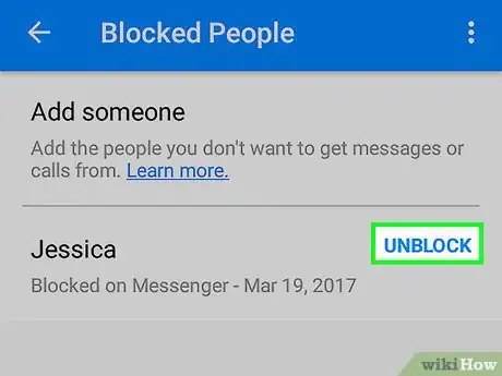 Image intitulée Unblock Someone on Facebook Messenger Step 11